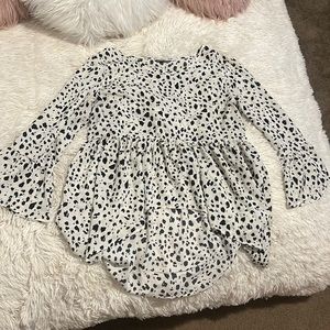 SHEIN High Low Printed Blouse 👚